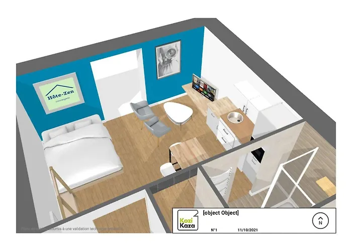 Centre ? ? 24m² ? Cuisne ? Wifi ? Neuf! *